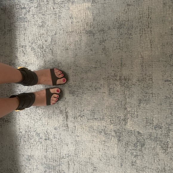 BCBGMaxAzria Wedge Sandals - Black - Size 9 1/2 - Picture 8 of 10